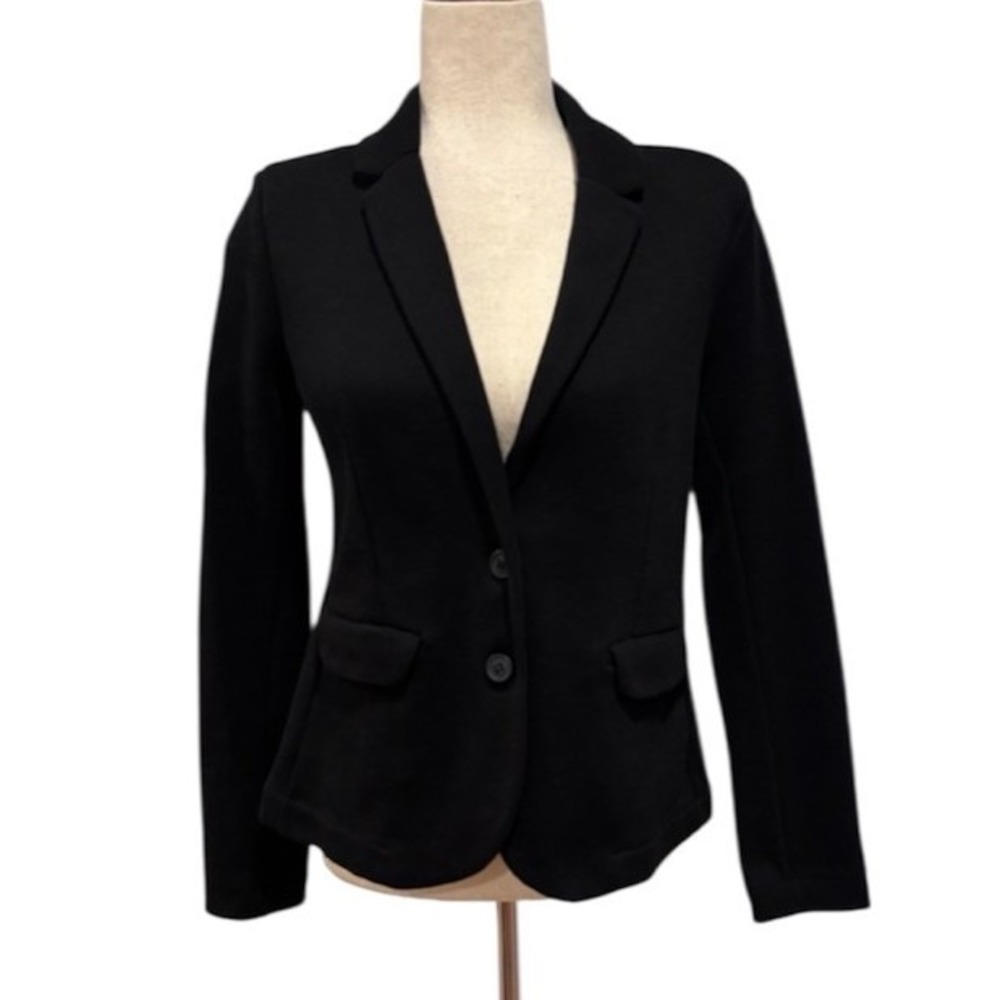 Whistles Black Two Button Blazer Jacket Size 6